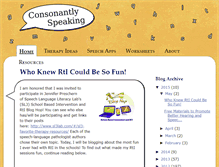 Tablet Screenshot of consonantlyspeaking.com